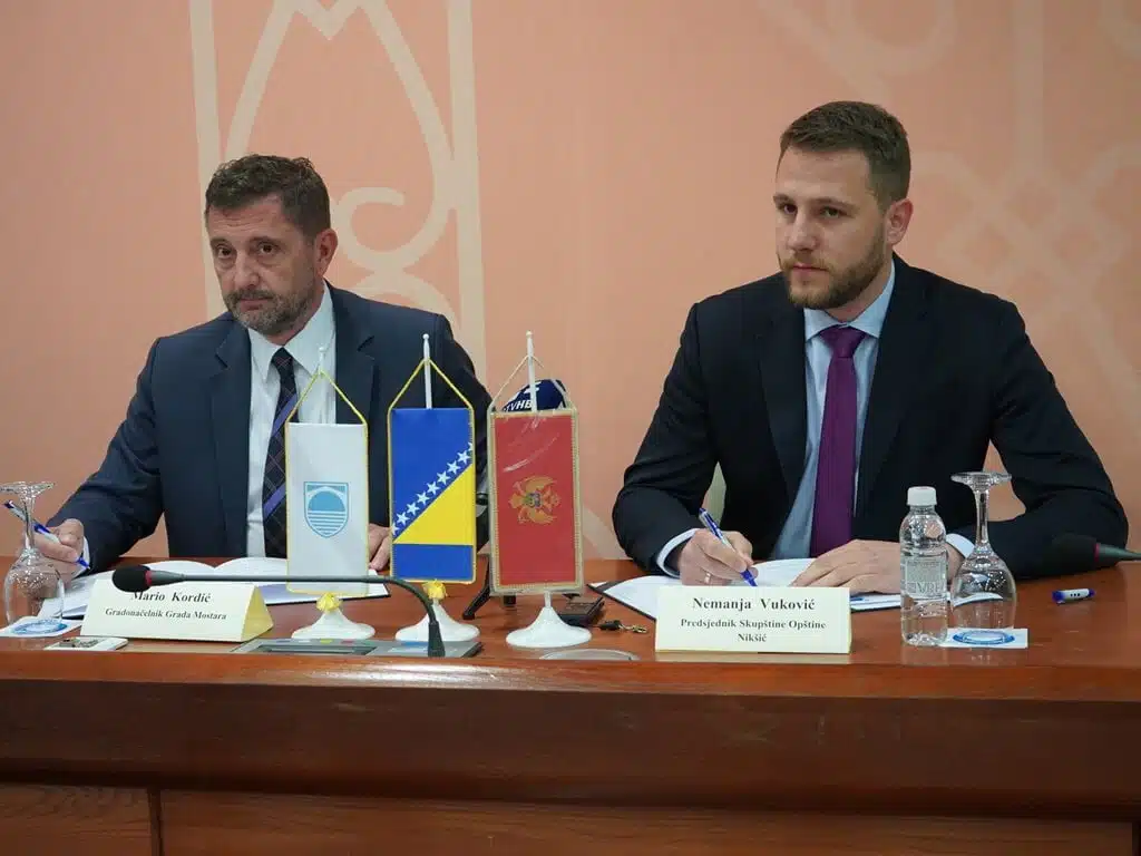 Mostar i Nikšić potpisali Memorandum o prijateljstvu i suradnji