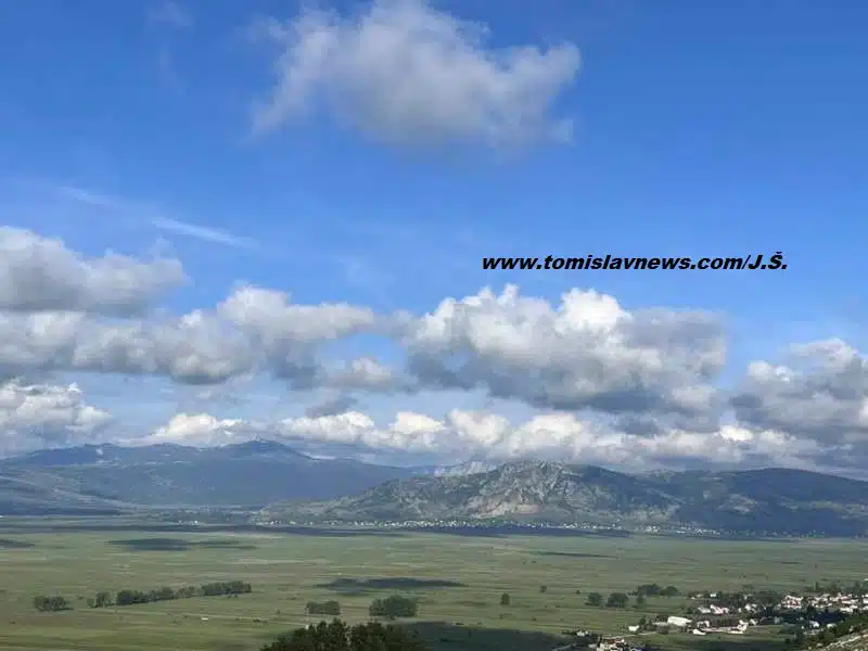 U Tomislavgradu vas dočekuje umjereno oblačno i toplo jutro – dobro vam jutro!