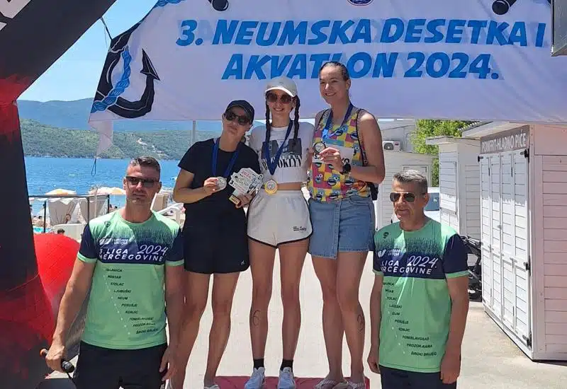 FOTO: Seniorsko državno prvenstvo BIH u akvatlonu održano uz Neumsku desetku