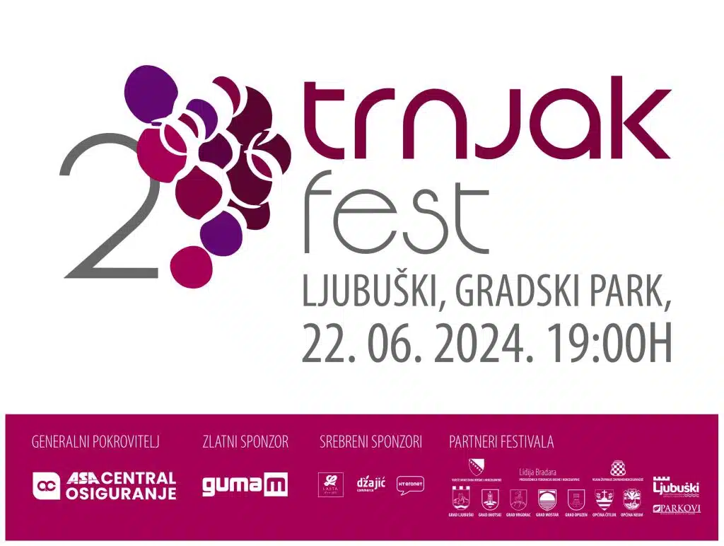Trnjak fest 2024. obilježava se u Ljubuškom 22. lipnja.
