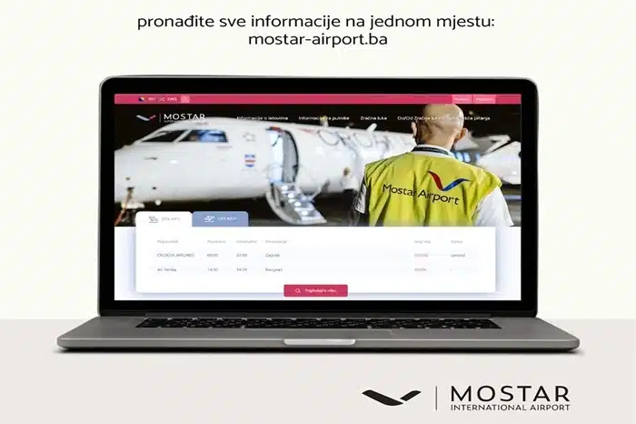 Puštena nova web stranica Zračne luke Mostar u rad
