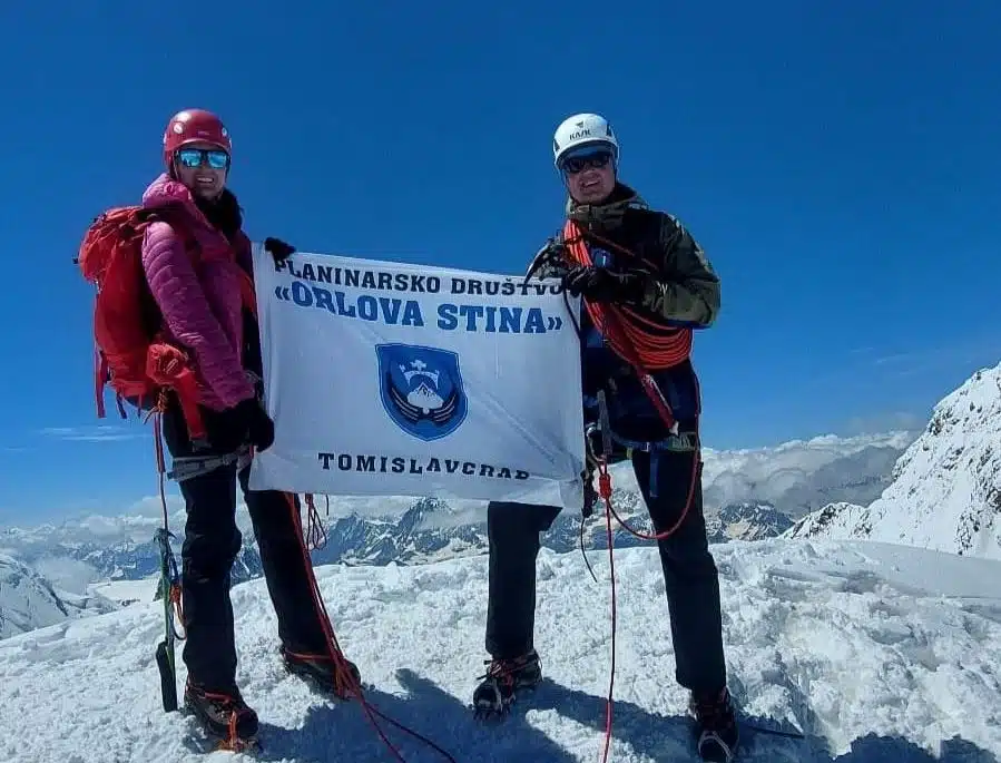 Lucijana Gudelj i Ante Vukadin osvojili planinski masiv Monte Rosa – Bosna i Hercegovina na vrhu