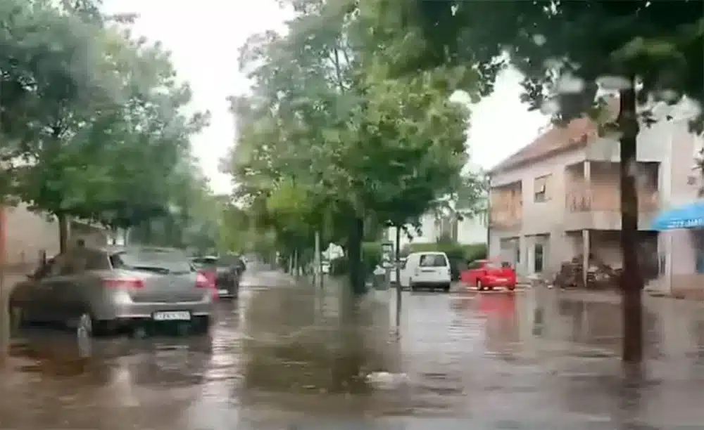 Obilna kiša i snažan vjetar: Posušje poplavljen, u Imotskom stabla pala na cestu