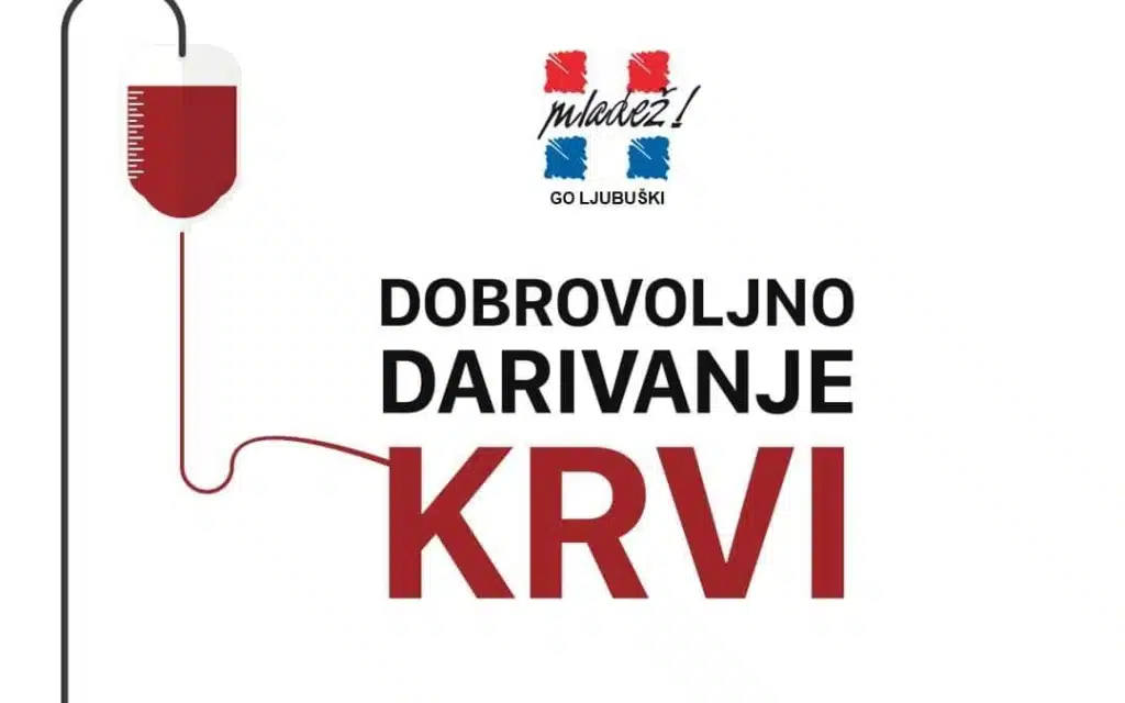 KAP KOJA ZNAČI ŽIVOT: Mladež HDZ-a BiH Ljubuški poziva na dobrovoljno darivanje krvi
