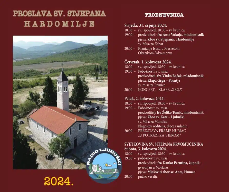 Proslava Sv. Stjepana u Župi Humac Hardomilje