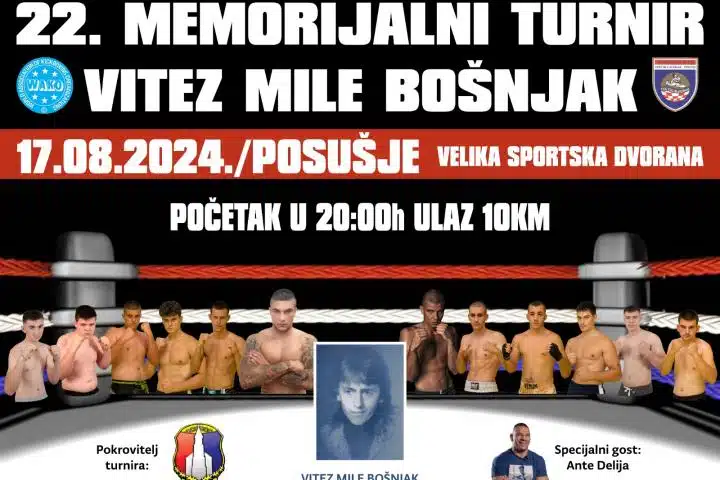 Posušje: 22. memorijalni turnir vitez Mile Bošnjak donosi deset mečeva u subotu