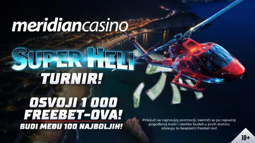 Čeka vas 1000 besplatnih oklada u uzbudljivoj SuperHeli avanturi!