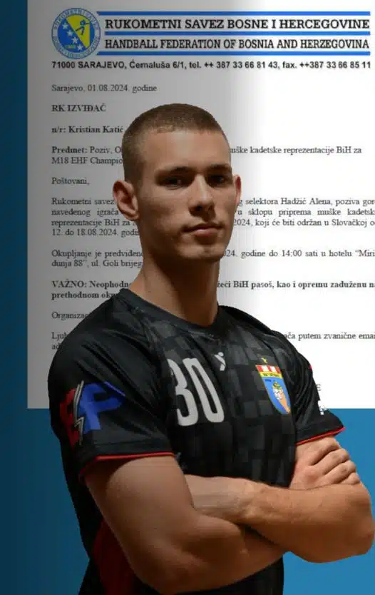 Kristijan Katić, igrač Izviđača, pozvan u kadetsku reprezentaciju BiH