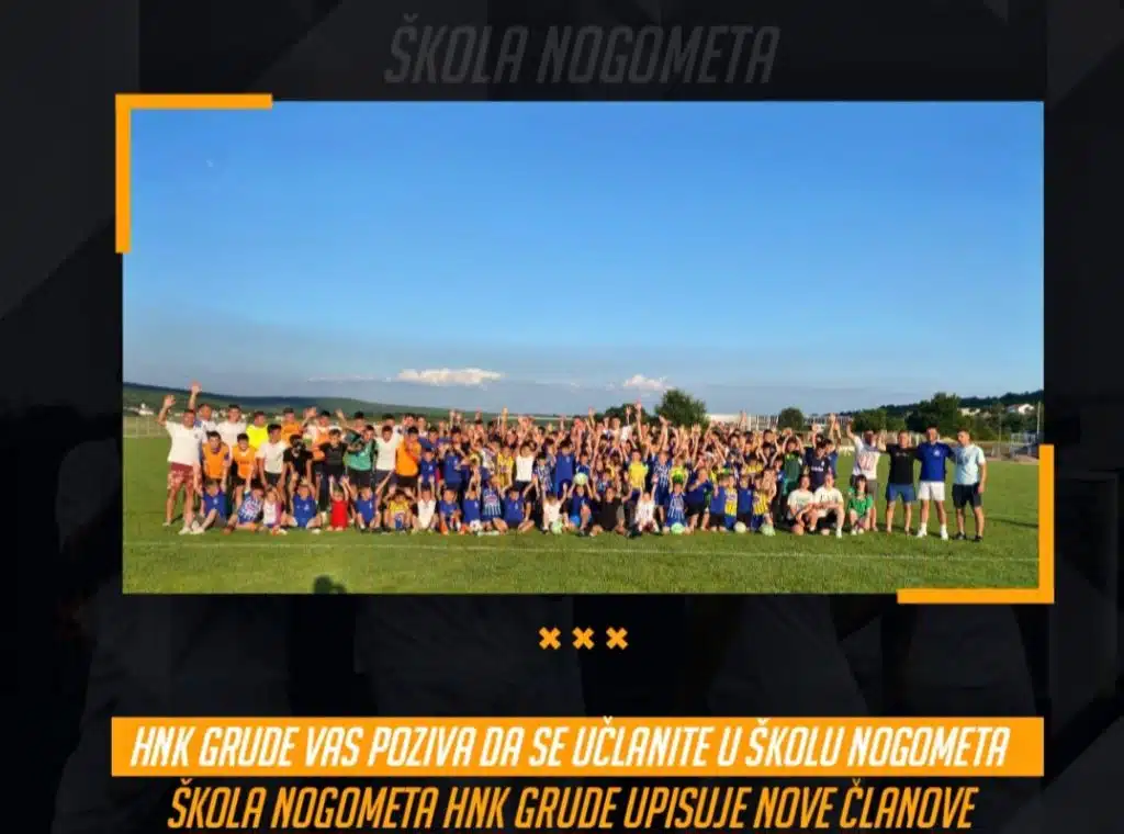 Poziv dječacima i djevojčicama da se prijave u školu nogometa HNK Grude