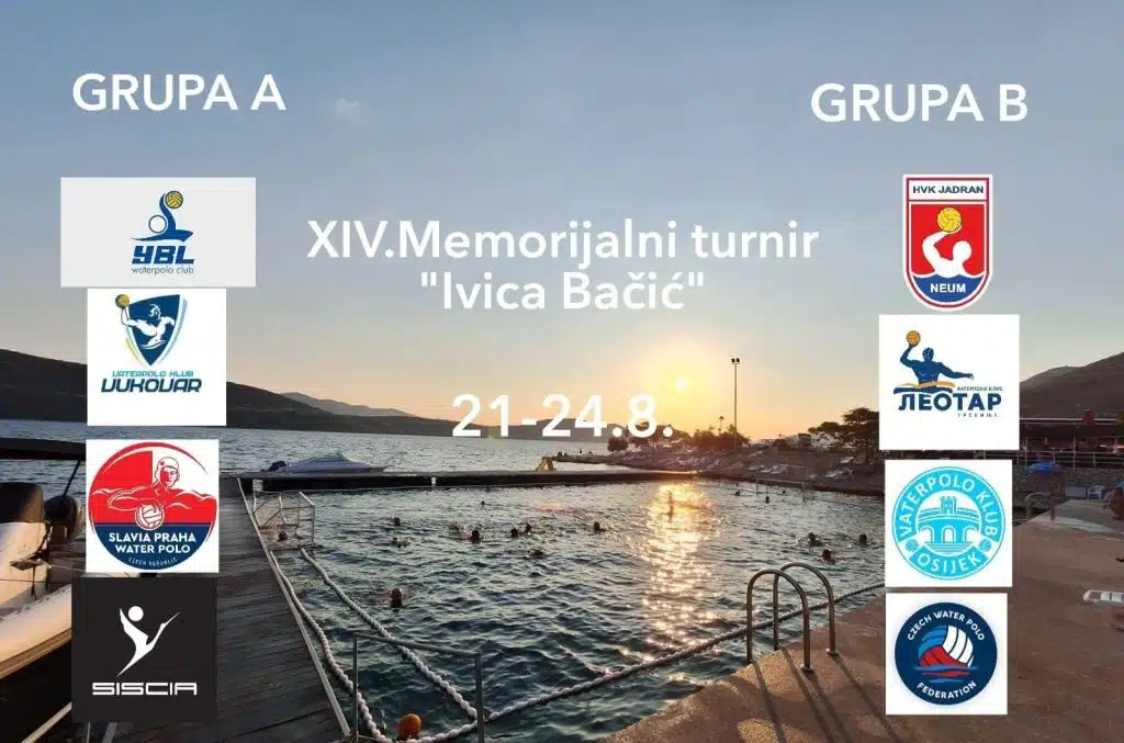 Raspored XIV. Memorijalnog vaterpolo turnira “Ivica Bačić” dolazi do vas