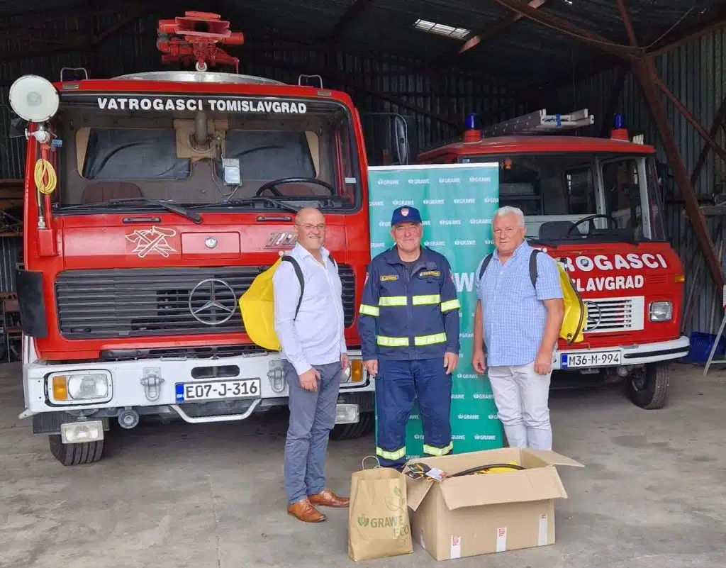 GRAWE osiguranje pruža podršku profesionalnoj vatrogasnoj postrojbi i udruženjima u Hercegovini.