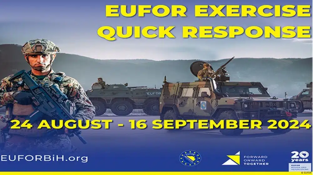 Obavijest o povećanom prometu vozila EUFOR-a