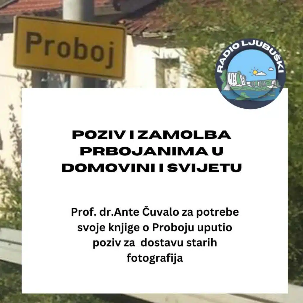 Uskoro knjiga o Proboju: Potrebne najstarije fotografije mještana