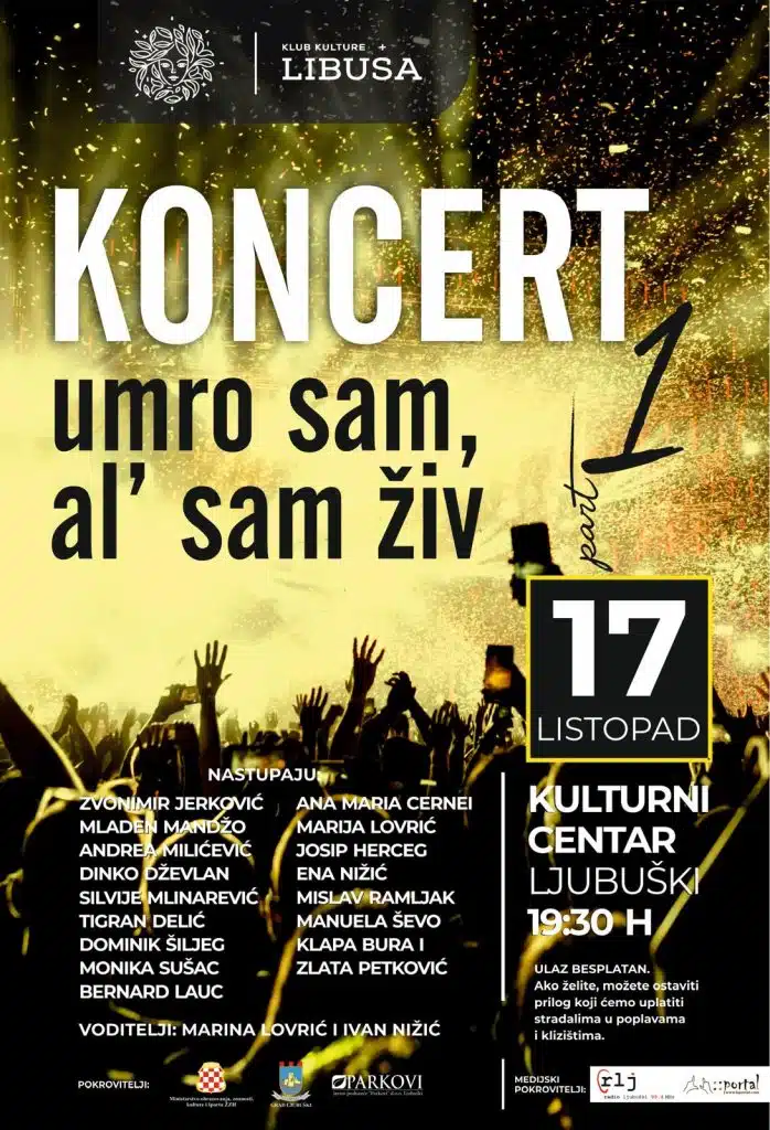 Ljubuški: Koncert sjećanja u četvrtak, 17.10.