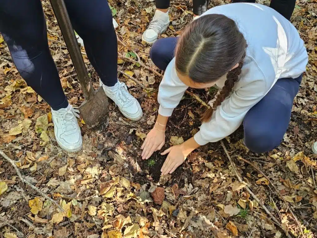 Učešće Eko sekcije OŠ Ivana Mažuranića u akciji pošumljavanja (foto)