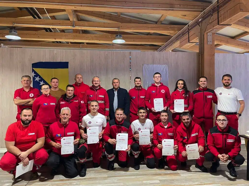 Crveni križ Čapljina sudjelovao na treningu “Logistika u kriznim situacijama” na Vlašiću