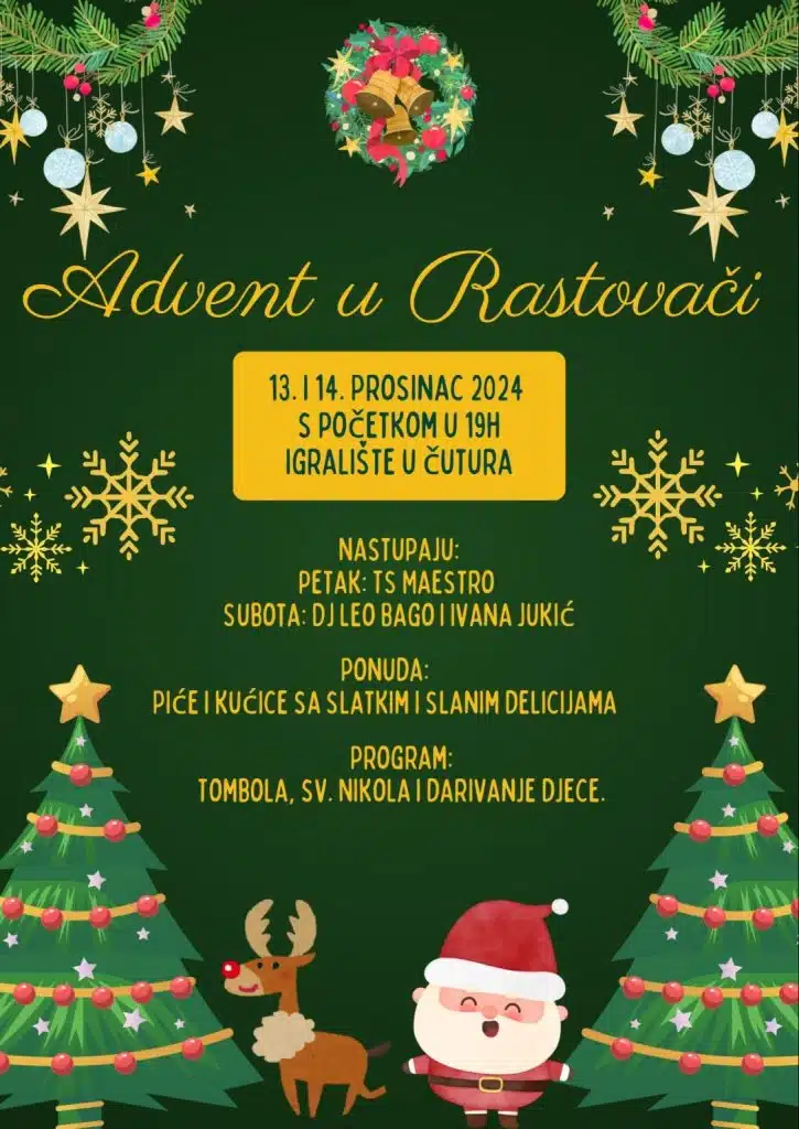 Večeras i sutra advent u Rastovači