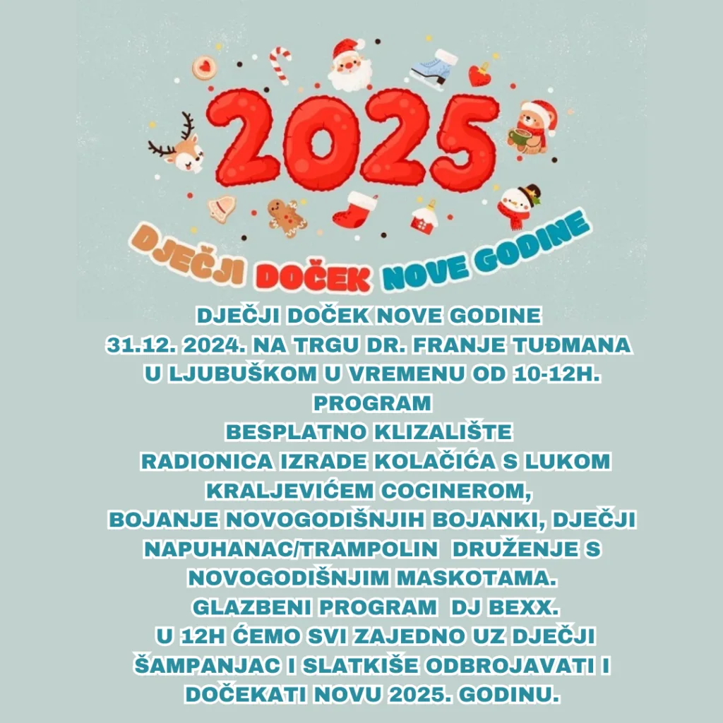 Dječji doček nove godine u Ljubuškom