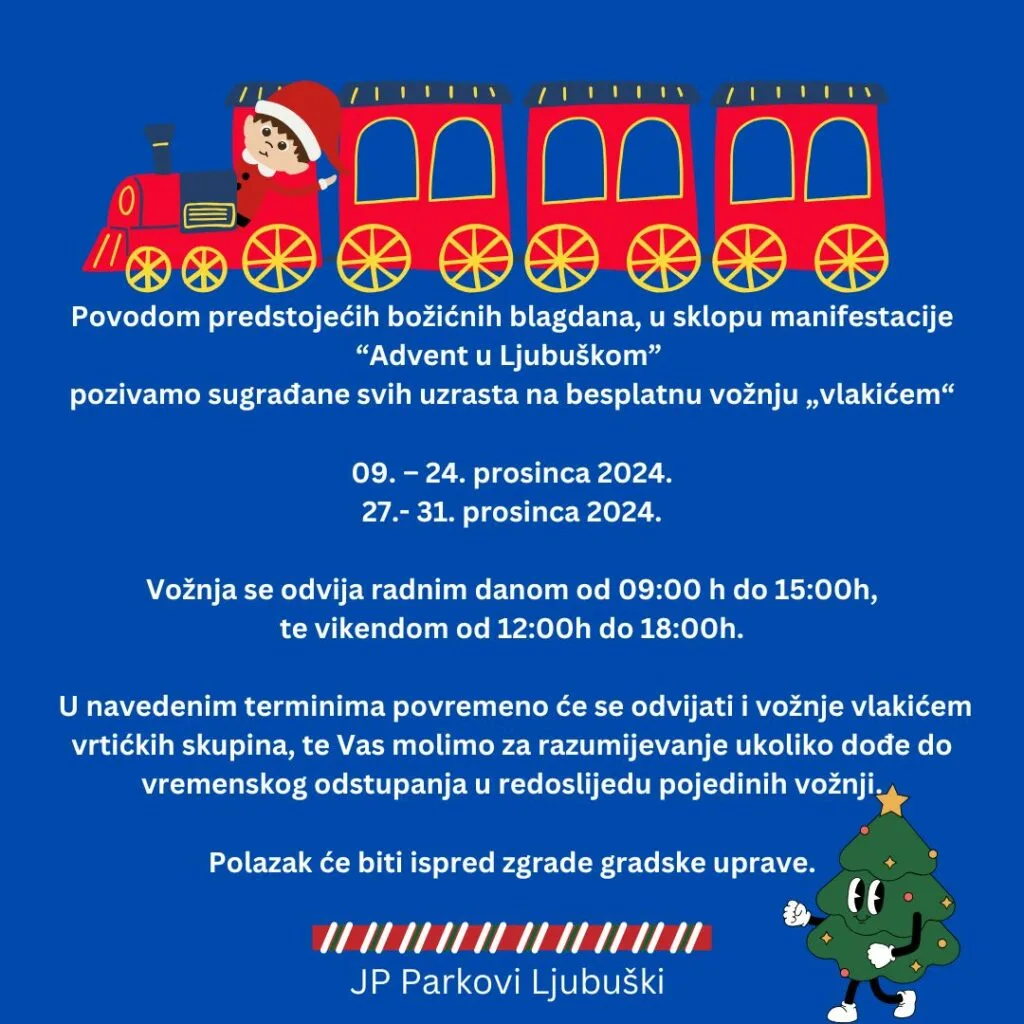 JP Parkovi:Vožnja vlakićem