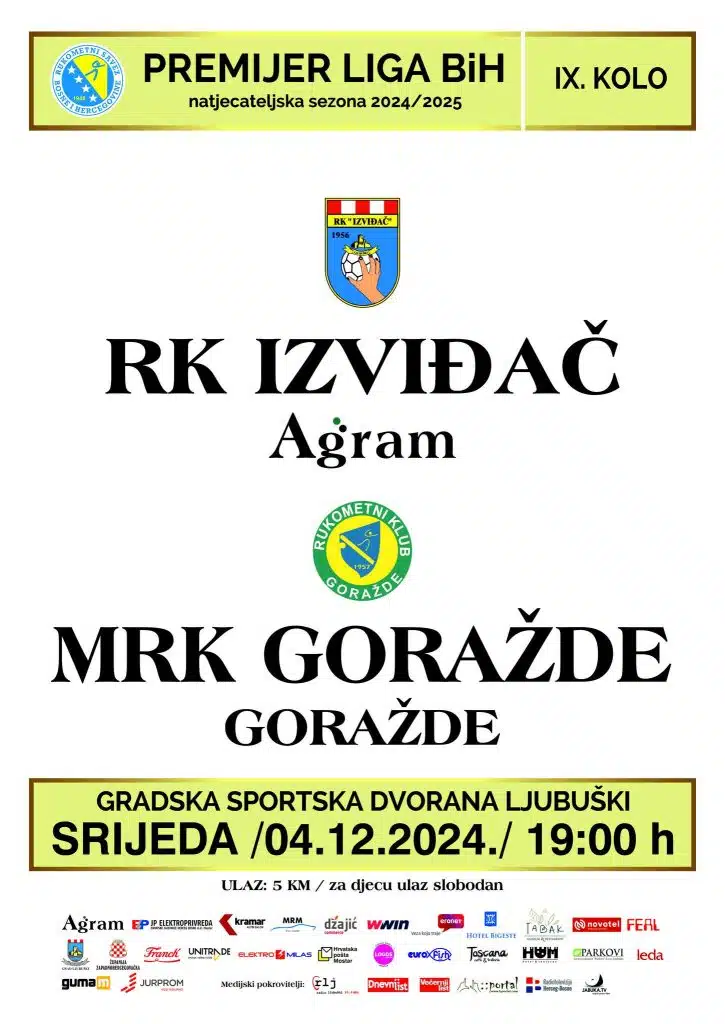 Rukometaši Izviđača danas dočekuju Goražde