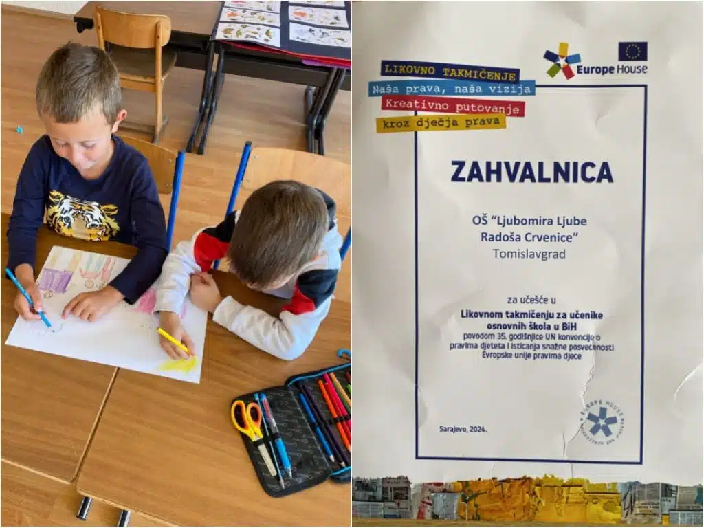 Osnovci iz Crvenica sudjelovali na likovnom natjecanju o pravima djeteta “Naša prava, naša vizija”