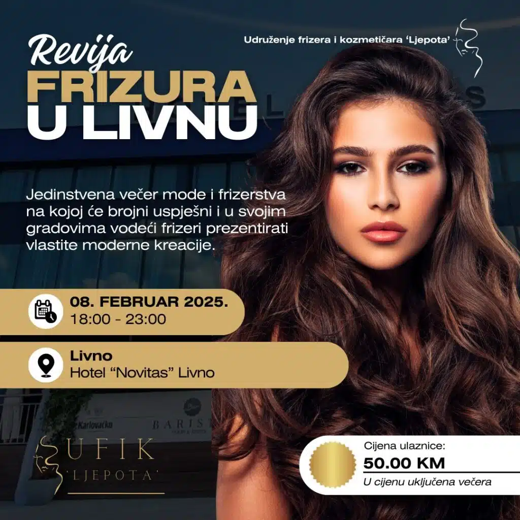 Večer mode u Livnu: Revija frizura poznatih bh. frizera
