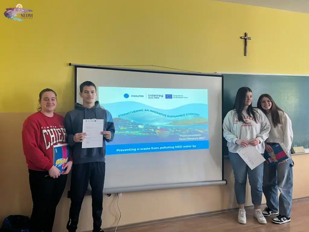 U Srednjoj školi Neum održana radionica o važnosti odlaganja e-otpada