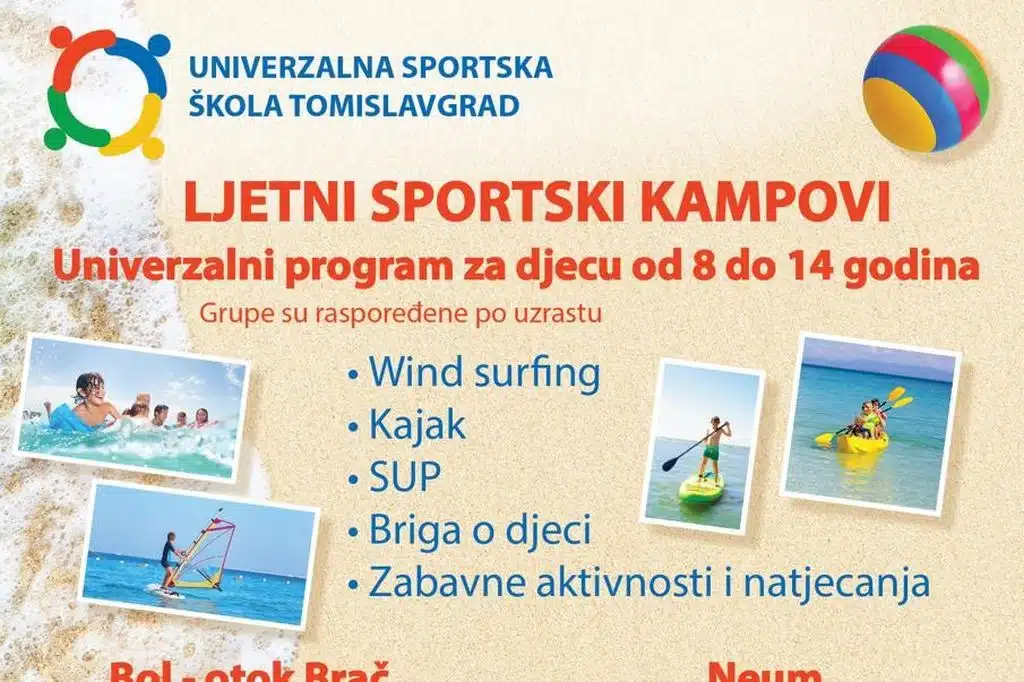 Obavijest o održavanju Ljetnih sportskih kampova – Univerzalna sportska škola Tomislavgrad
