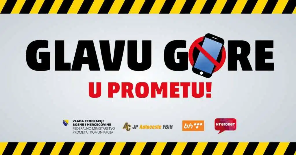 Počinje kampanja ‘Glavu gore! Stop korištenju mobitela u prometu’
