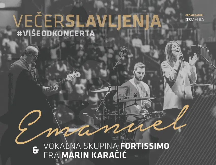 Na Uskrsni ponedjeljak u Prozor Rami je “Večer slavljenja” uz grupu Emanuel, vokalni sastav Fortissimo, fra Marina Karačića i Karlu Tomić