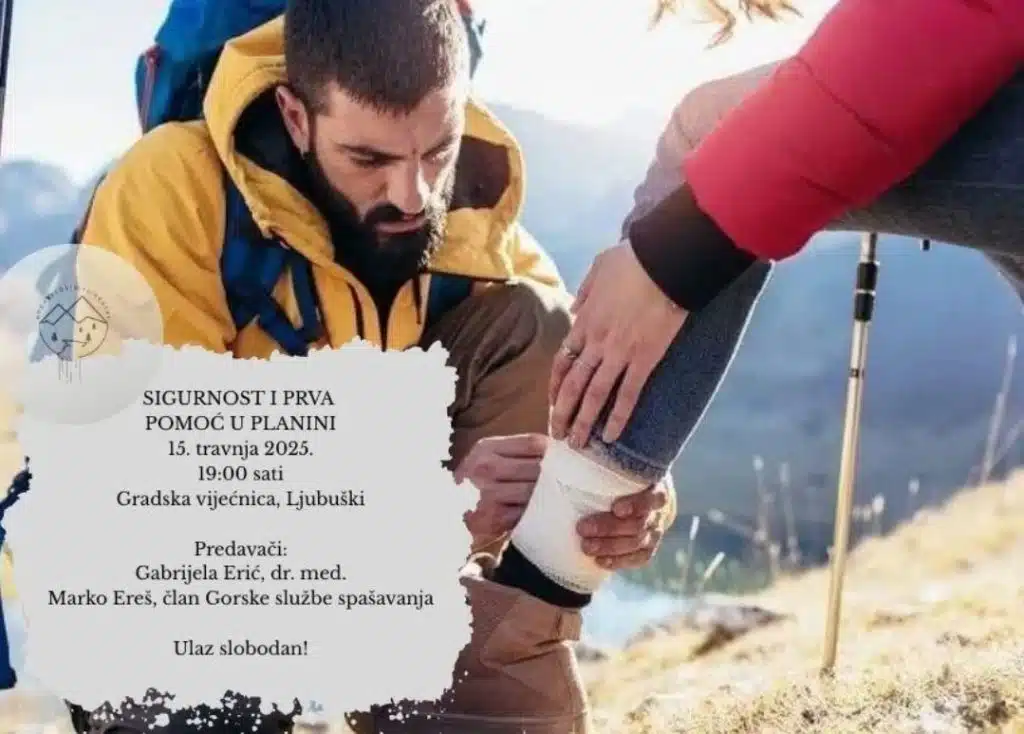 Predavanje “Sigurnost i prva pomoć u planini” u organizaciji HPD-a Vrlosinj Ljubuški