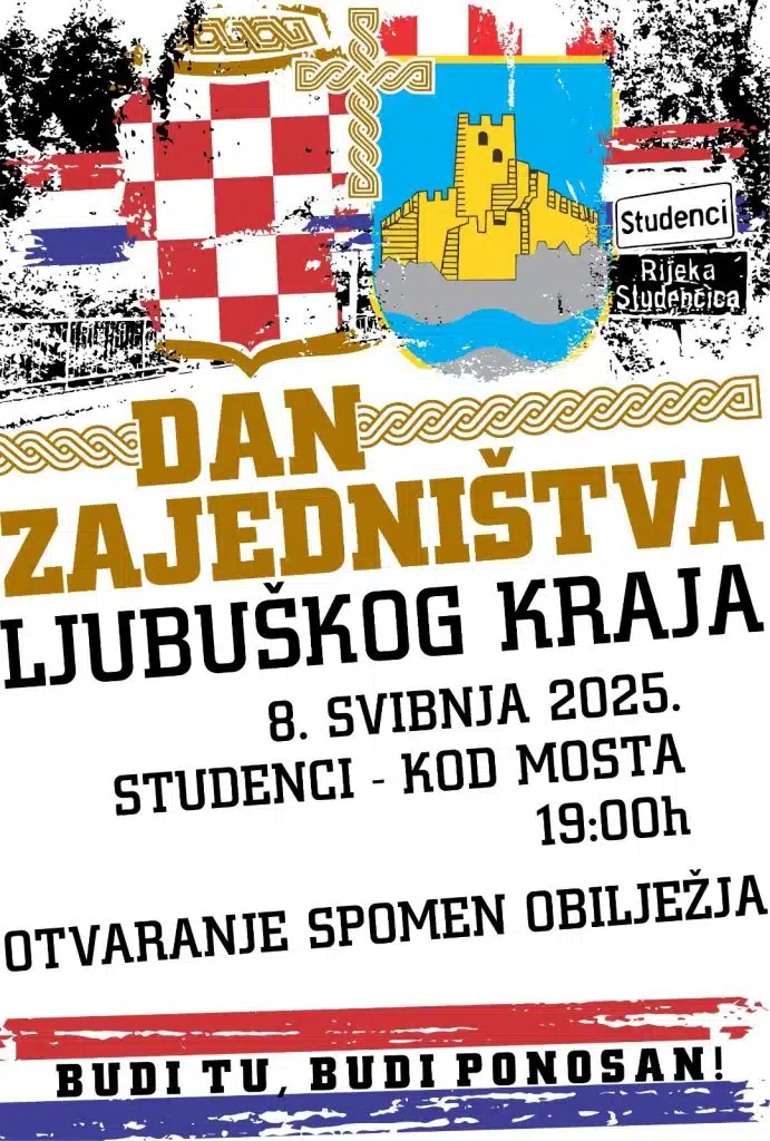 Dan zajedništva Ljubuškog kraja 8. svibnja:Otvorenje spomen obilježja i biciklijada