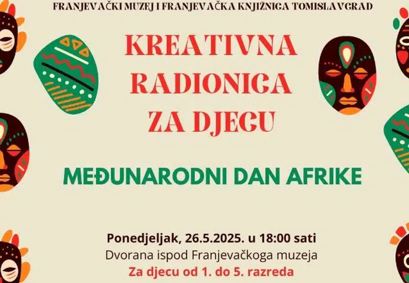 Kreativna radionica za djecu: Međunarodni dan Afrike