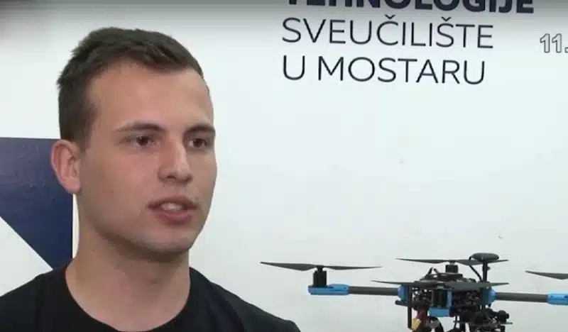Mostarski studenti na čelu s Blažom Perićem osmislili dron za zaštitu usjeva!