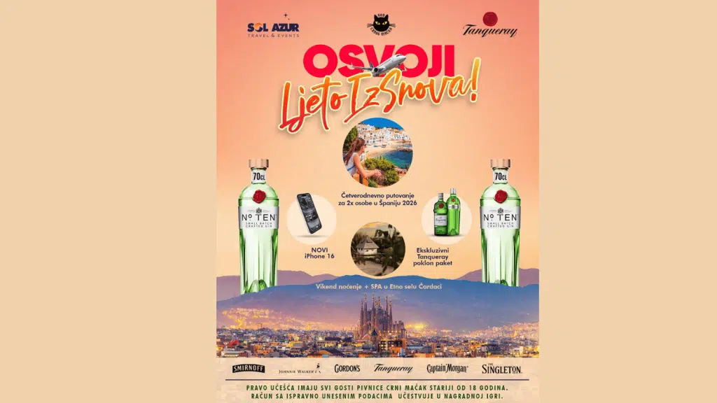 Nagradna igra u pivnici Crni Mačak: Osvoji ljeto iz snova i vrhunske nagrade!