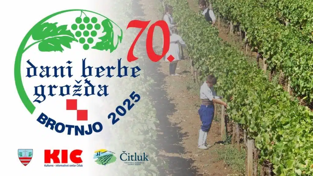 Od 17. do 21. rujna održat će se 70. Dani berbe grožđa