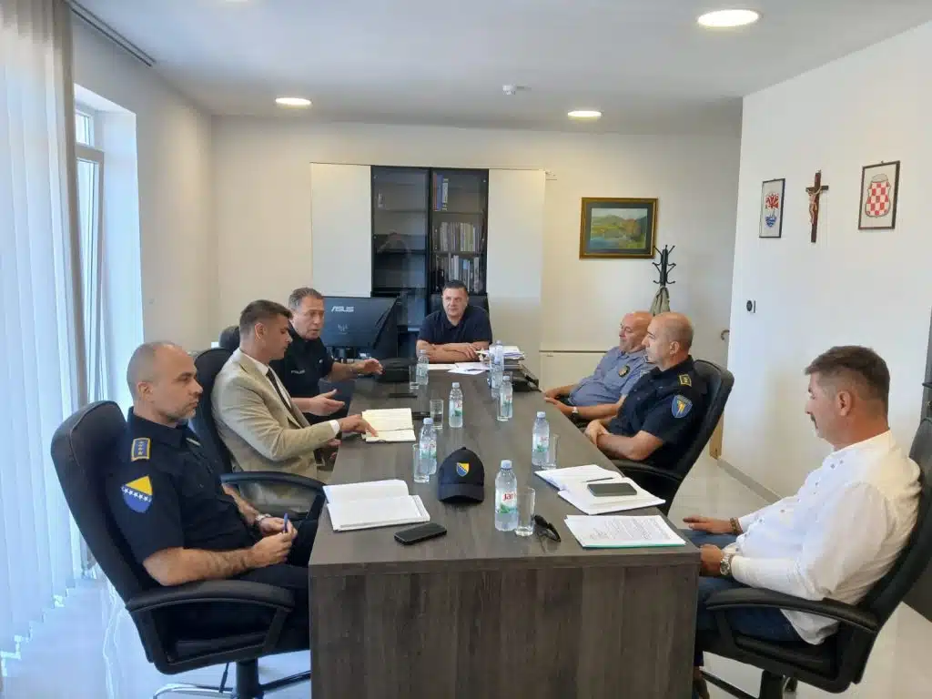 Koordinacijski sastanak načelnika Jurkovića s ministrom MUPA HNŽ, predstavnicima Granične policije FBiH, PU Čapljina i PS Neum