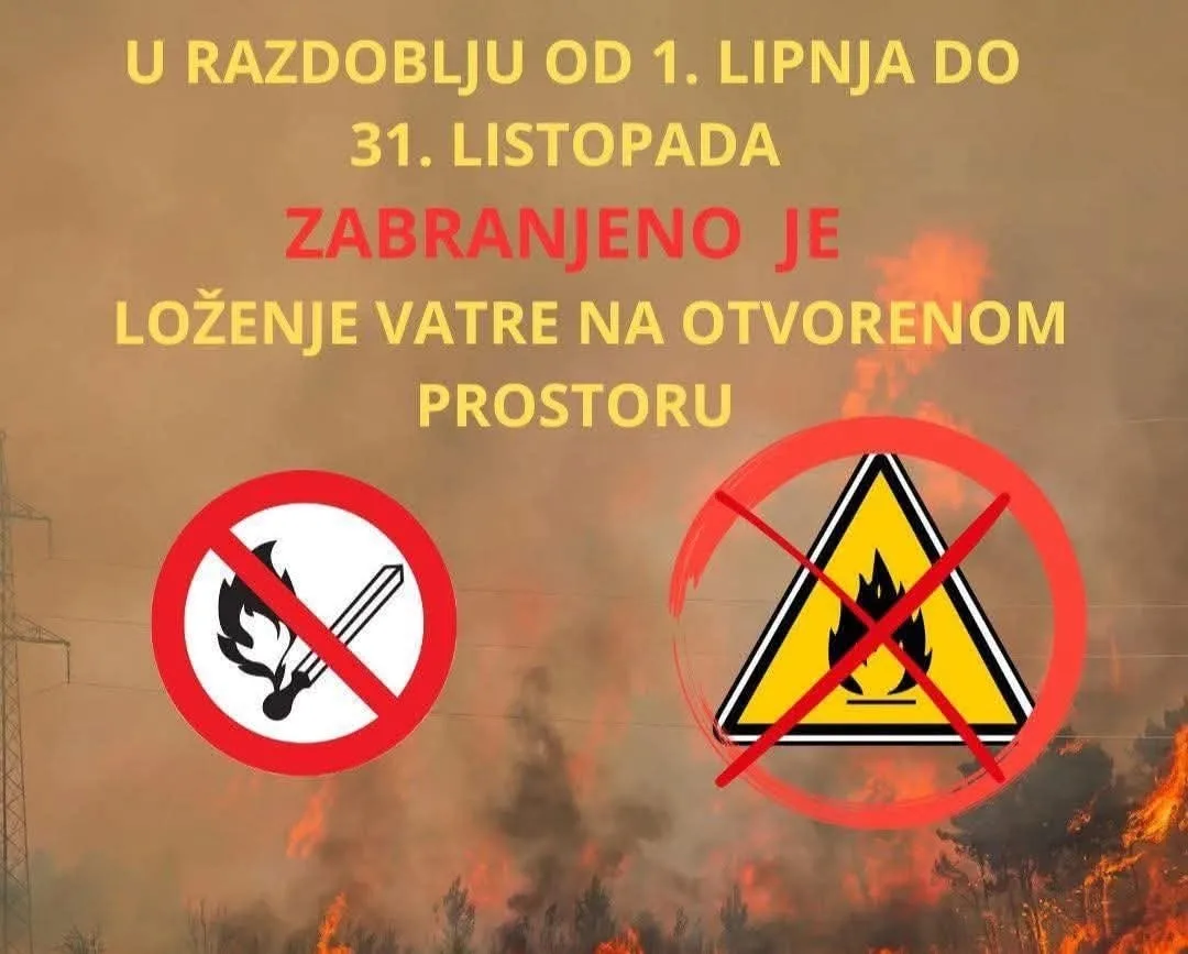 Vatrogasci upozoravaju: Ne ložite vatru na otvorenom prostoru u ljetnom periodu