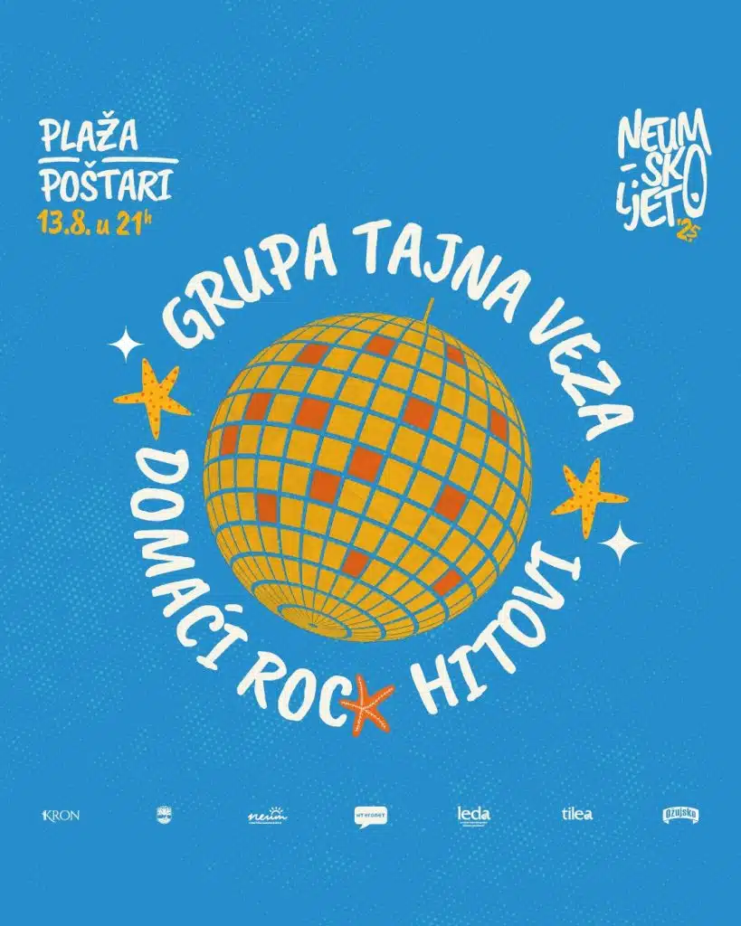 Neumsko ljeto se nastavlja: Najavljujemo koncert grupe “Tajna veza”