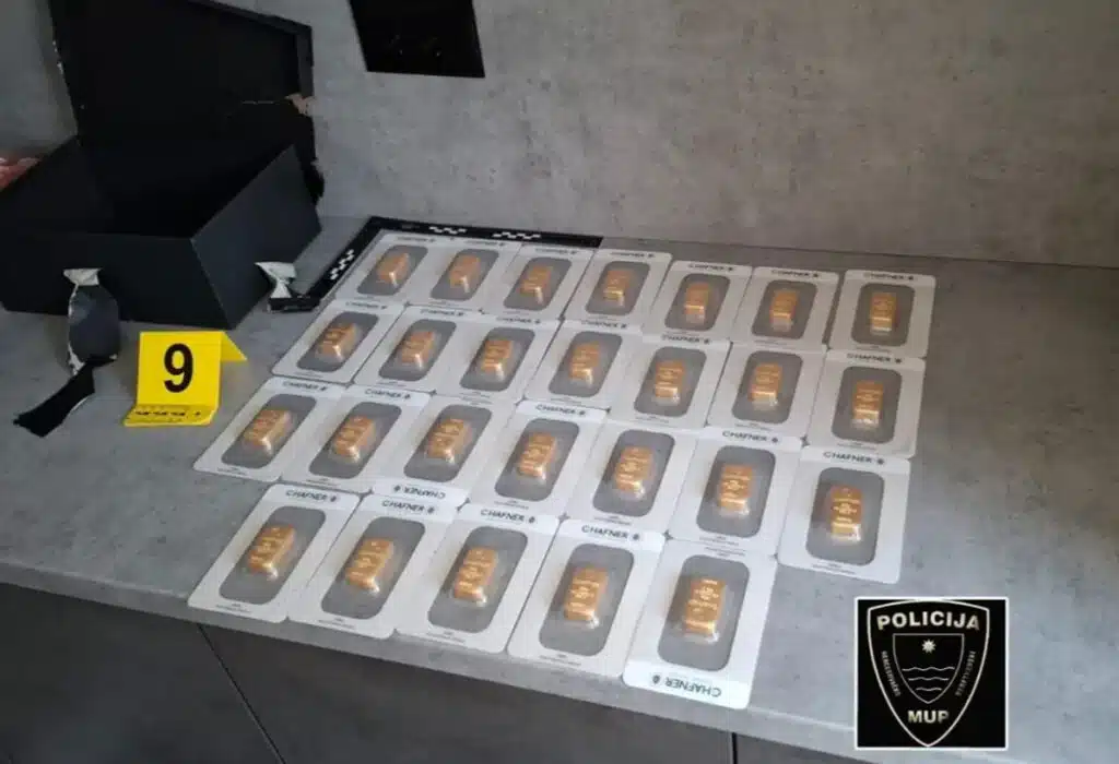Policijska akcija u Hercegovini: Zaplijenjeno zlato u vrijednosti preko milijun KM