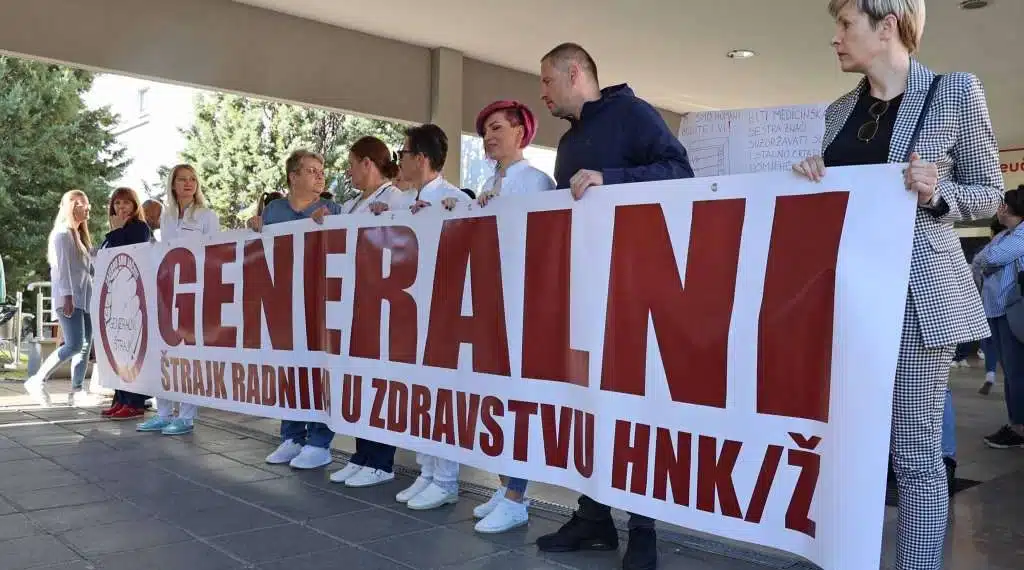 Štrajk zdravstvenih radnika u HNŽ: Hitni slučajevi se zbrinjavaju