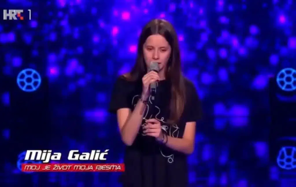 Mija Galić iz Posušja nastupila u emisiji The Voice Kids Hrvatska