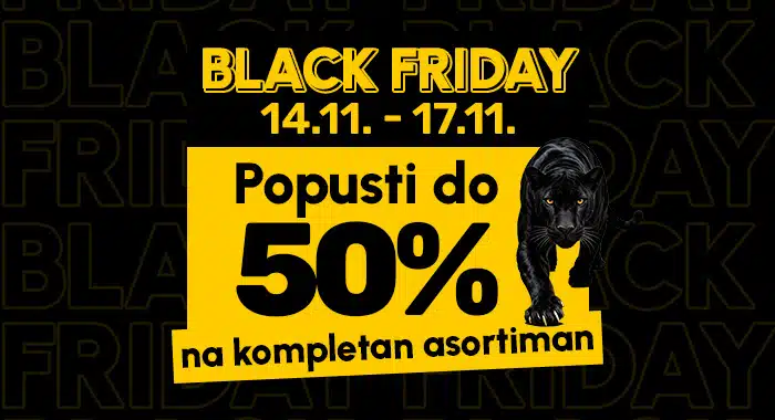 Veliki Black Friday popusti u Omega Shopu – uštedite do 50% od 14. do 17. novembra!