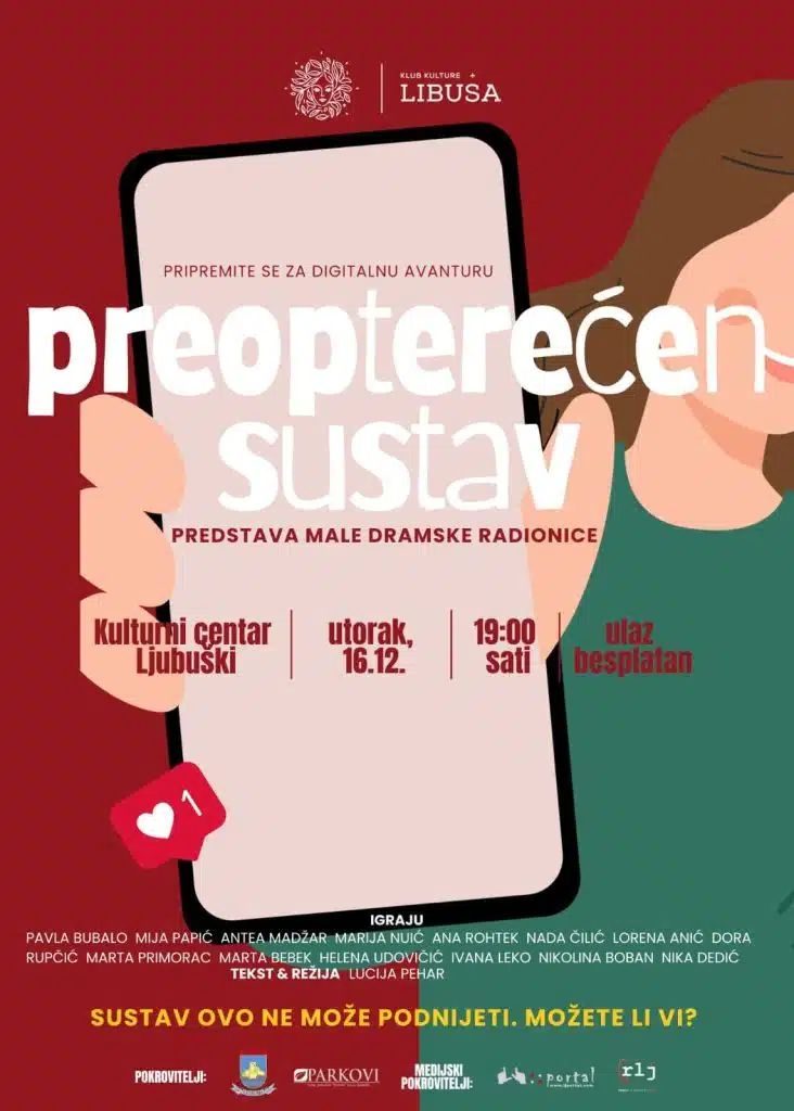 KK Libuša poziva na predstavu “Preopterećen sustav”