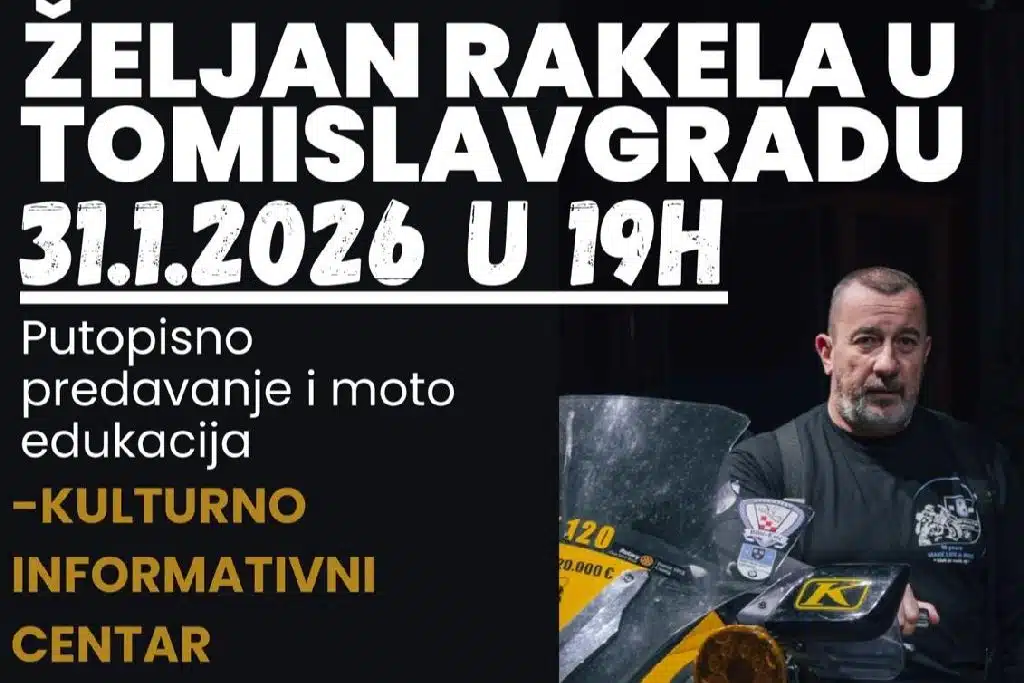 Putopisno predavanje i moto edukacija Željana Rakele u Tomislavgradu