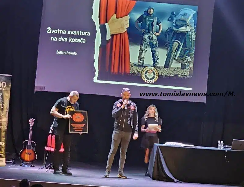 FOTO/VIDEO: Večeras je u kino-dvorani KIC-a u Tomislavgradu Željan Rakela, najpoznatiji motoavanturist održao putopisno predavanje i moto edukacija