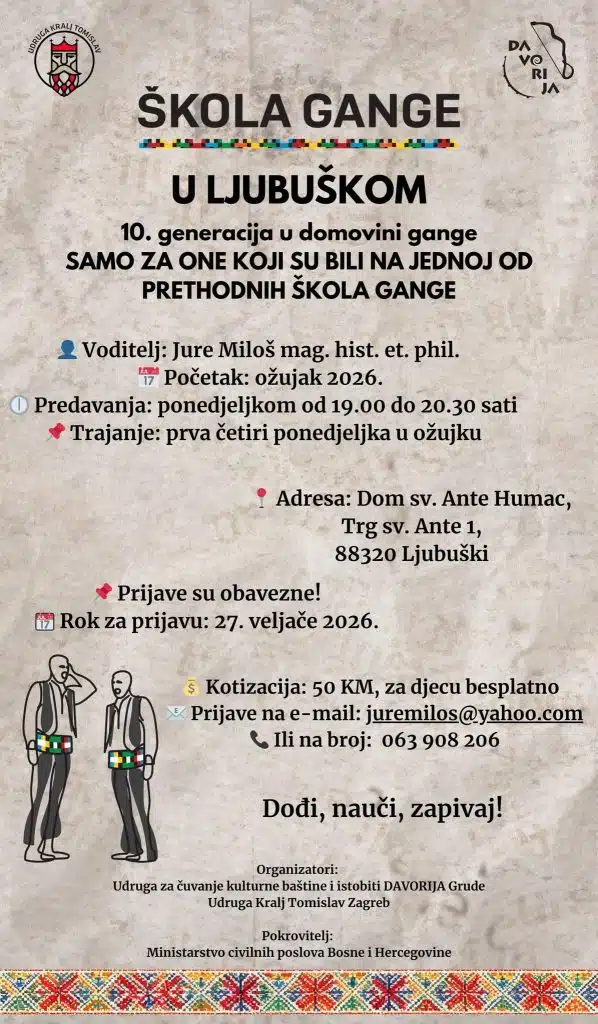 Prijave za školu gange u Ljubuškom