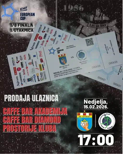 RK Izviđač Agram pustio je u prodaju ulaznice za utakmicu EHF European Cupa!