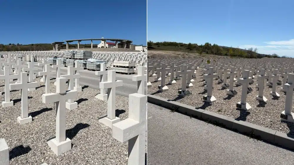 Uoči blagdana nebeskog zaštitnika Groblja mira dovršeno postavljanje novih križeva za žrtve s područja općine Čitluk