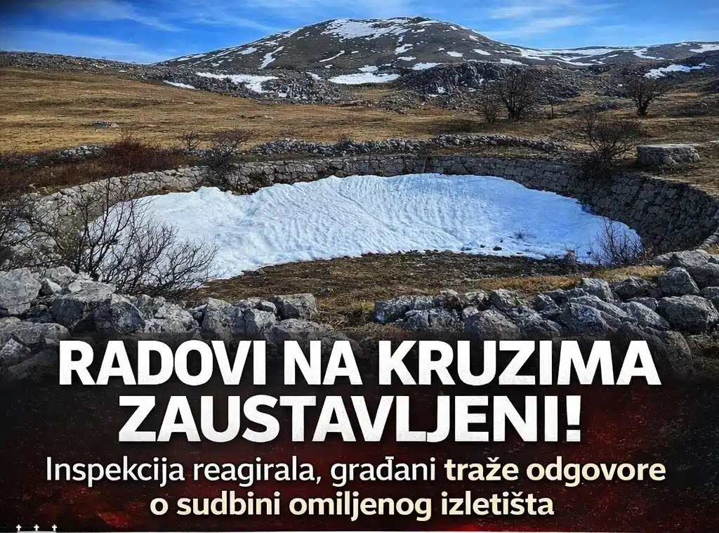 RADOVI NA KRUZIMA ZAUSTAVLJENI! Inspekcija reagirala, građani traže odgovore o sudbini omiljenog izletišta